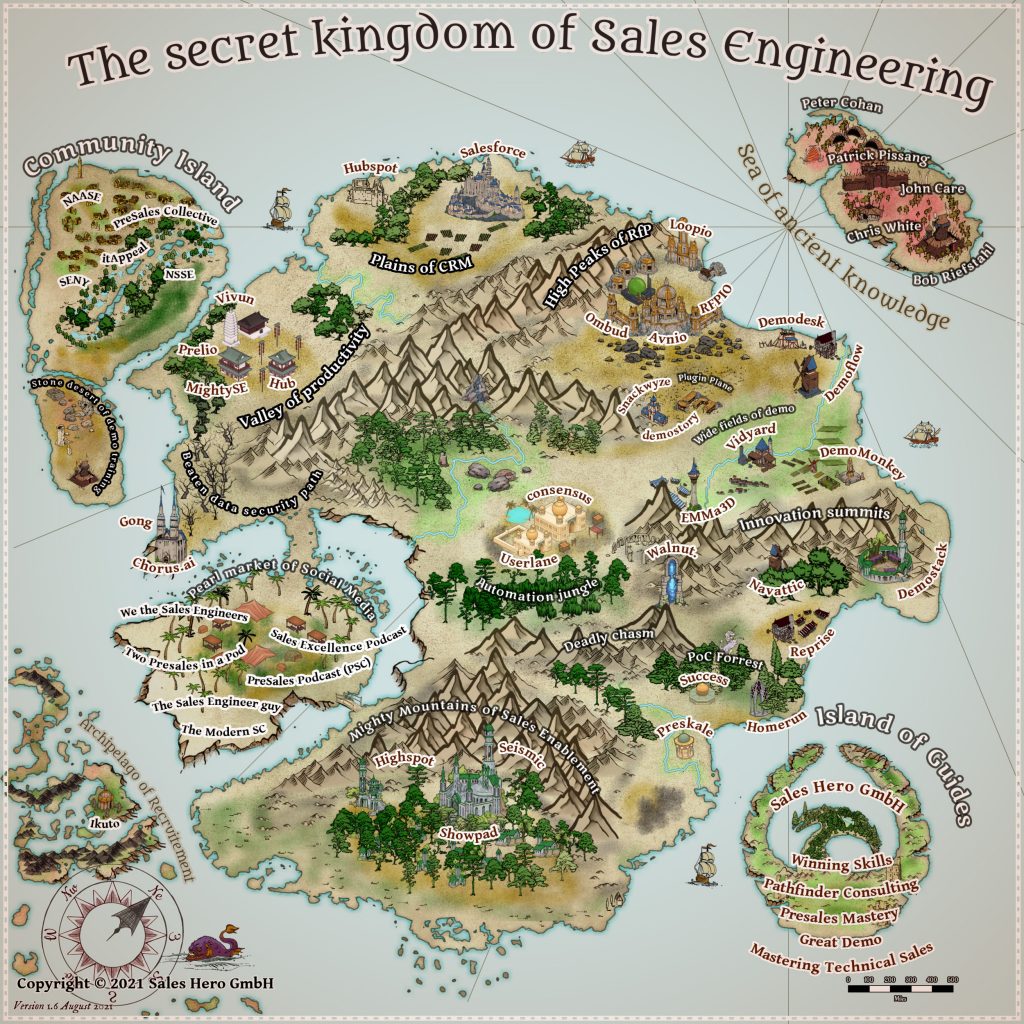 Sales Engineer Presales Software Applications Fantasy Map